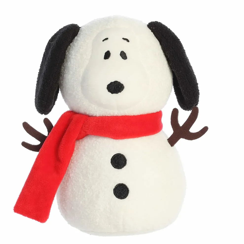 Aurora Plush 8 Inch Peanuts Snoopy Snow Beagle Holiday Plush Toy