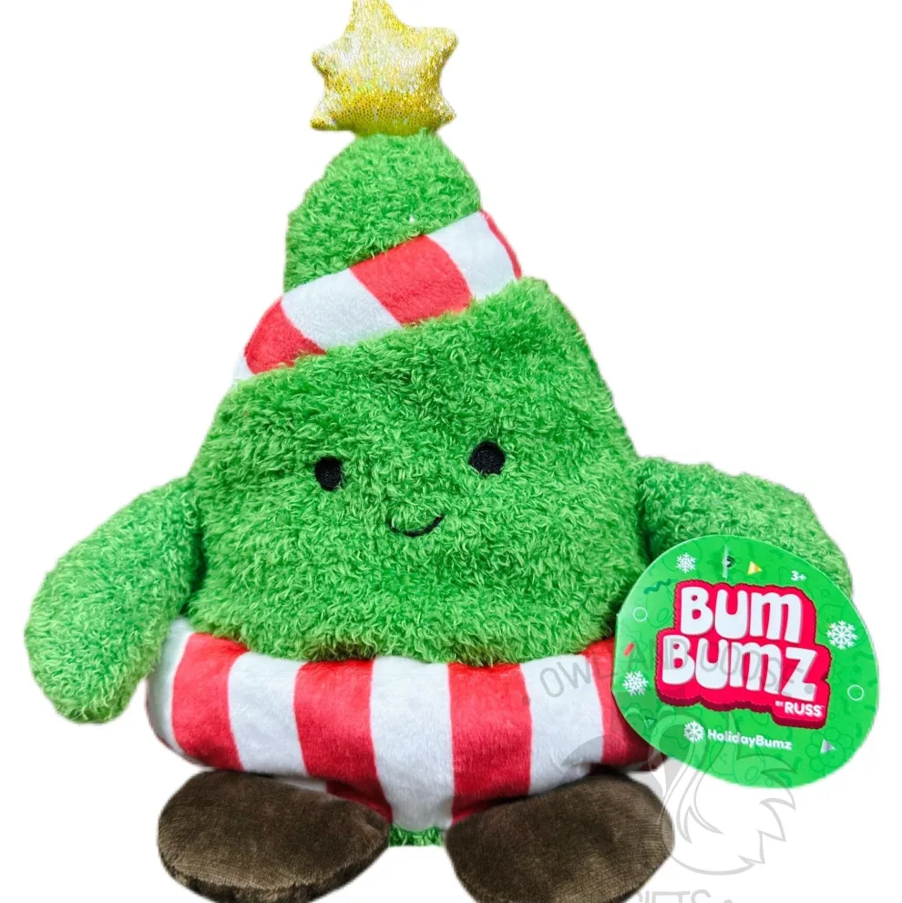 Bumbumz 7.5 Inch Tinsel the Tree Plush Toy - Owl & Goose Gifts