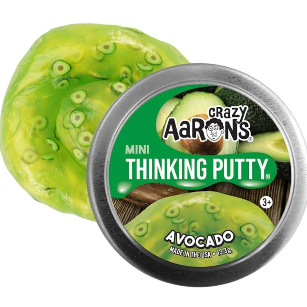 Crazy Aarons Avocado Mini 2 Inch Thinking Putty Tin - Owl & Goose Gifts