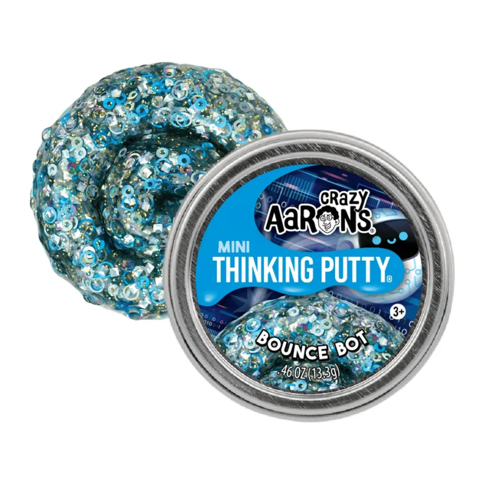Crazy Aarons Bounce Bot Mini 2 Inch Thinking Putty Tin - Owl & Goose Gifts