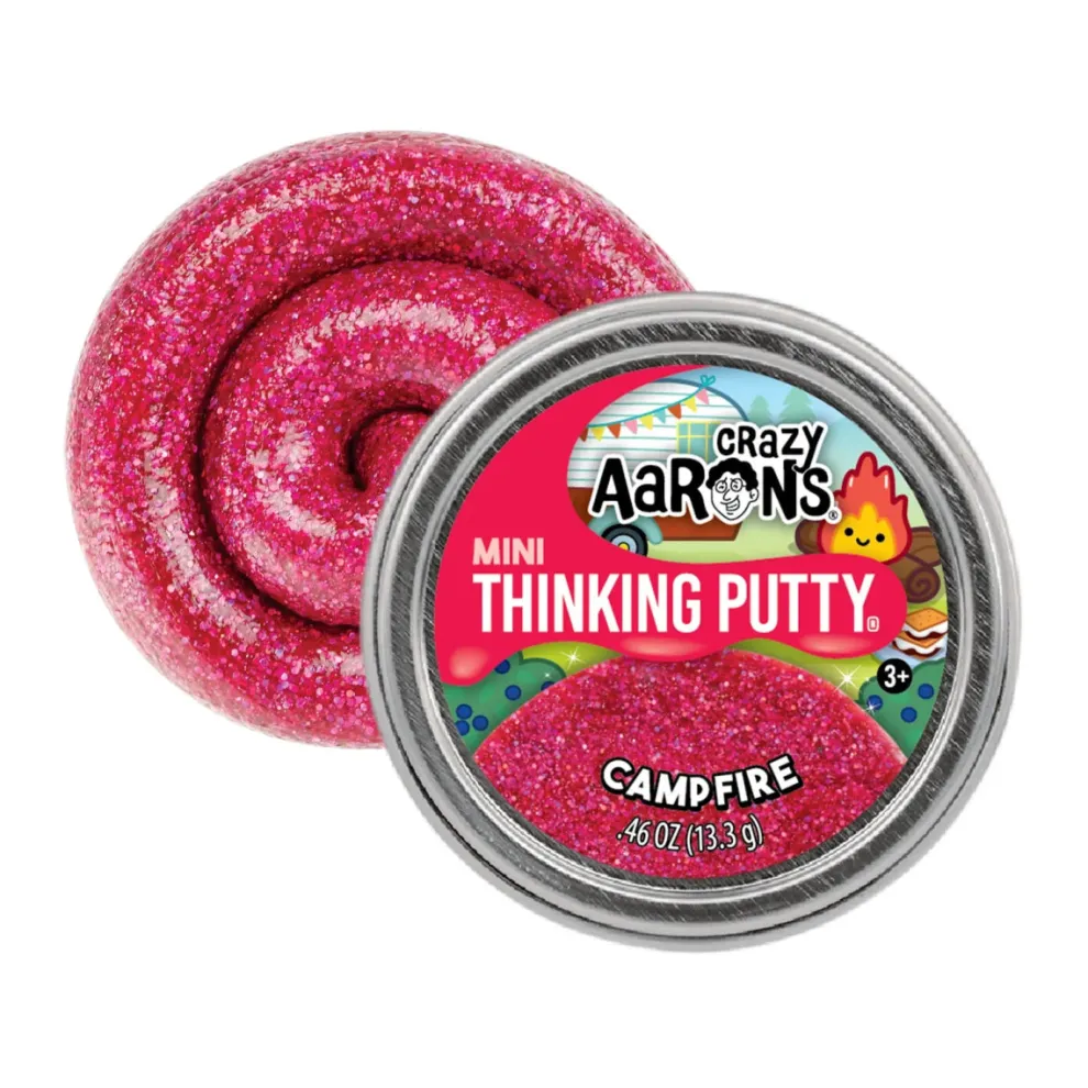Crazy Aarons Campfire Mini 2 Inch Thinking Putty Tin - Owl & Goose Gifts