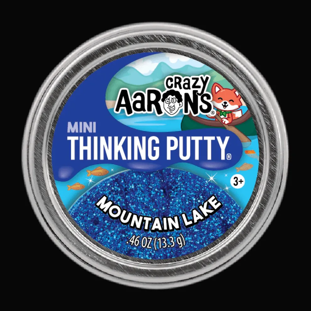 Crazy Aarons Mountain Lake Mini 2 Inch Thinking Putty Tin - Owl & Goose Gifts