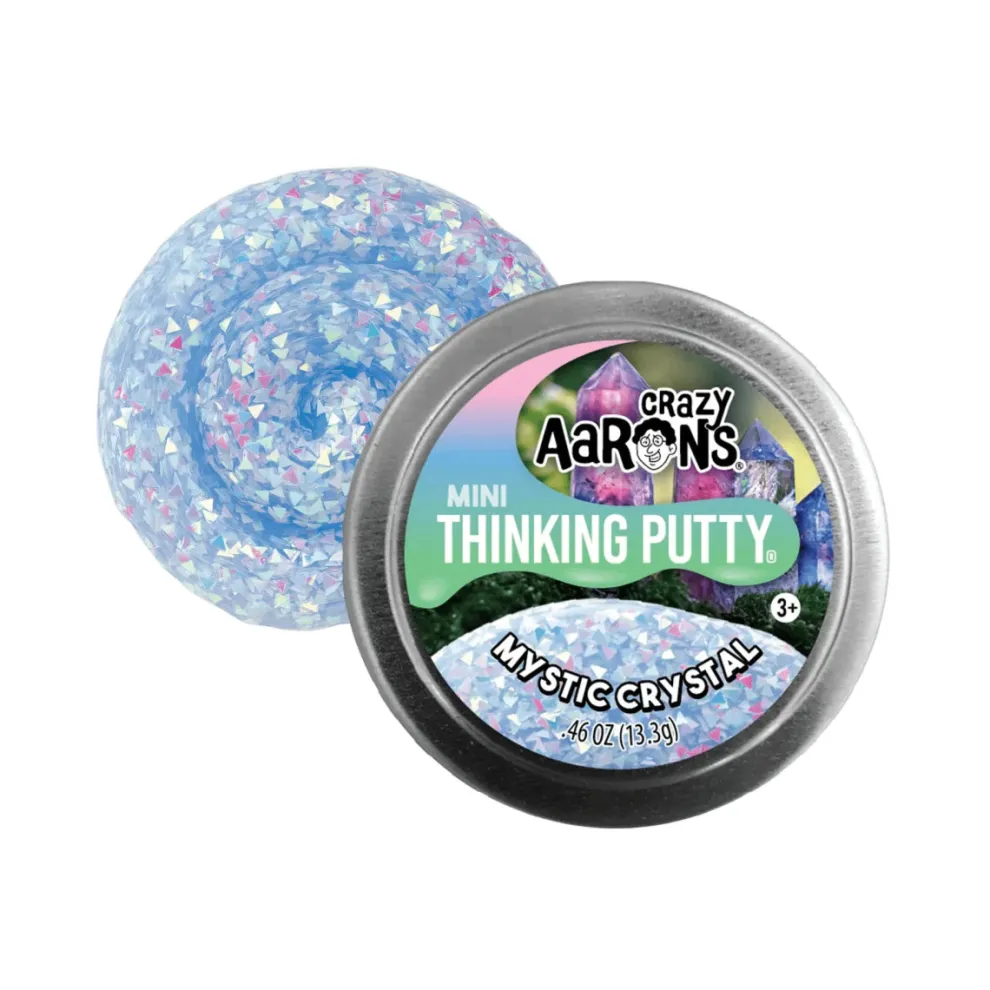 Crazy Aarons Mystic Crystal Mini 2 Inch Thinking Putty Tin - Owl & Goose Gifts
