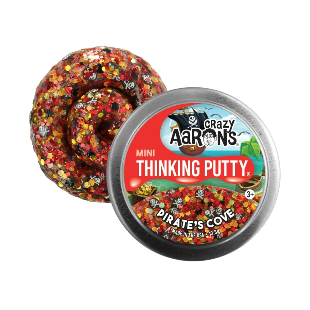 Crazy Aarons Pirate's Cove Mini 2 Inch Thinking Putty Tin - Owl & Goose Gifts