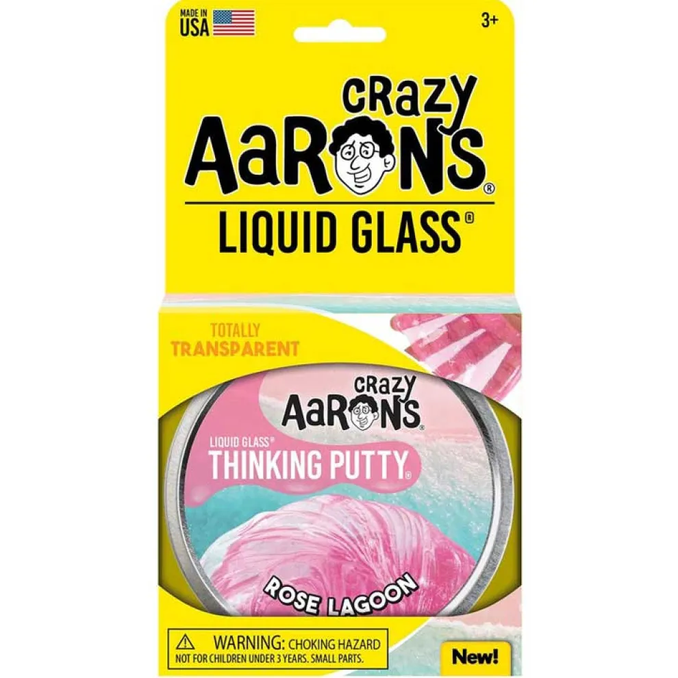 Crazy Aarons Rose Lagoon Full Size 4 Inch Thinking Putty Tin - Owl & Goose Gifts