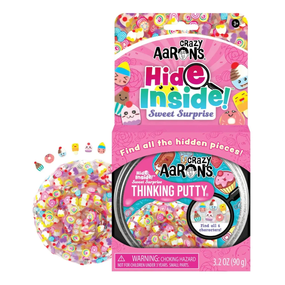 Crazy Aarons Sweet Surprise Full Size 4 Inch Thinking Putty Tin - Owl & Goose Gifts