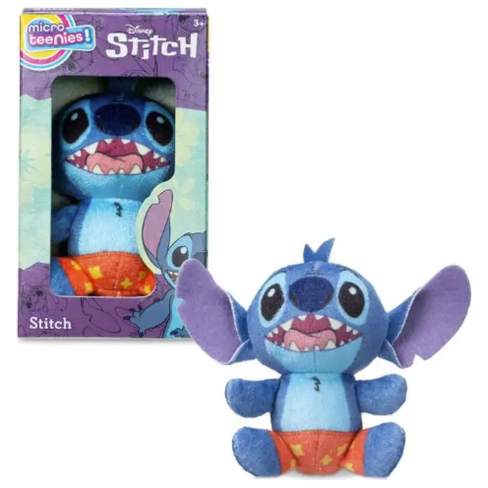 Disney Stitch 3 Inch Micro Teenies Plush Toy - Stitch in Board Shorts - Owl & Goose Gifts
