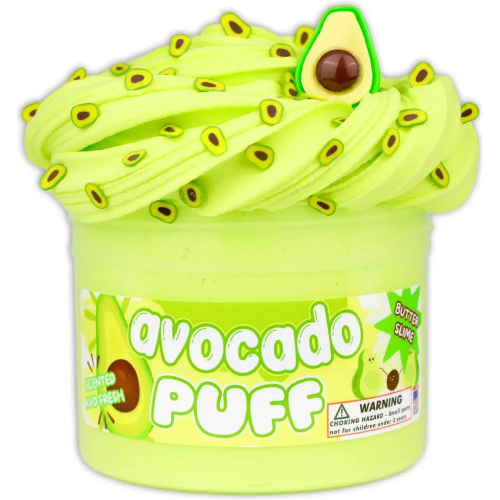 Dope Slimes 8 oz Avocado Puff Slime - Owl & Goose Gifts