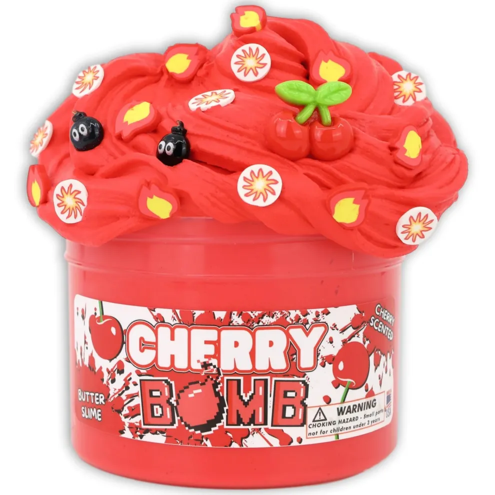 Dope Slimes 8 oz Cherry Bomb Slime - Owl & Goose Gifts