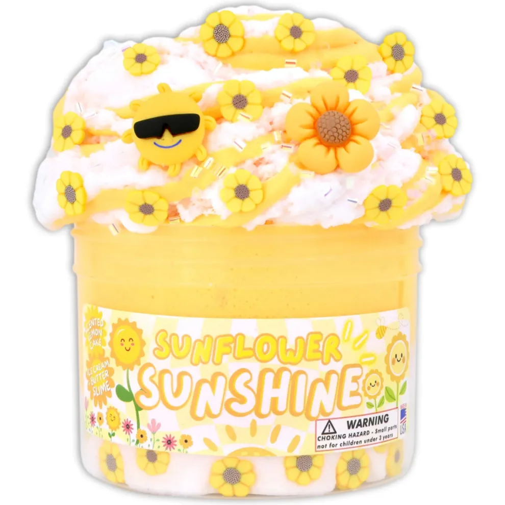 Dope Slimes 8 oz Sunflower Sunshine Slime - Owl & Goose Gifts