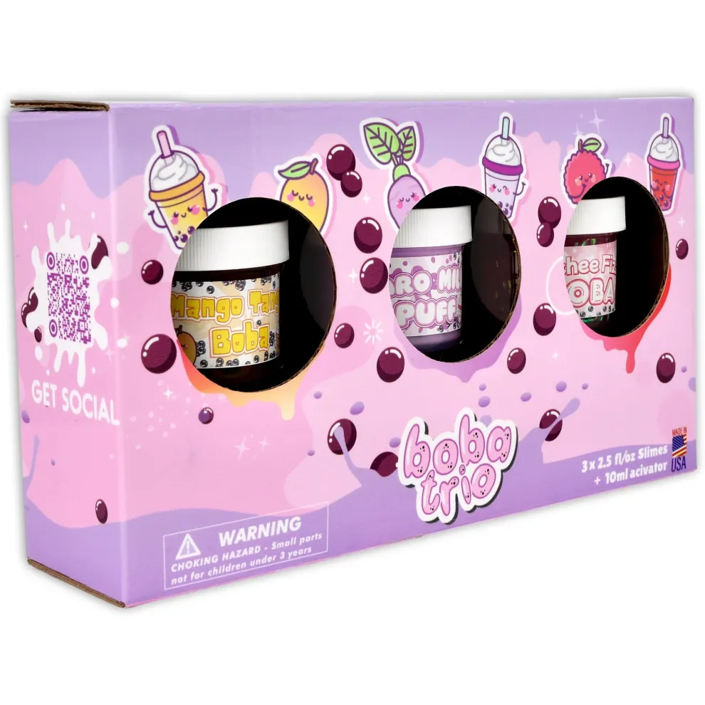 Dope Slimes Boba Slime Trio