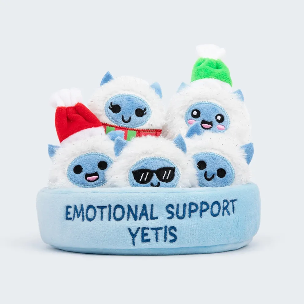 Emotional Support Yetis Set of 5 Plush Toys by What Do You Meme
