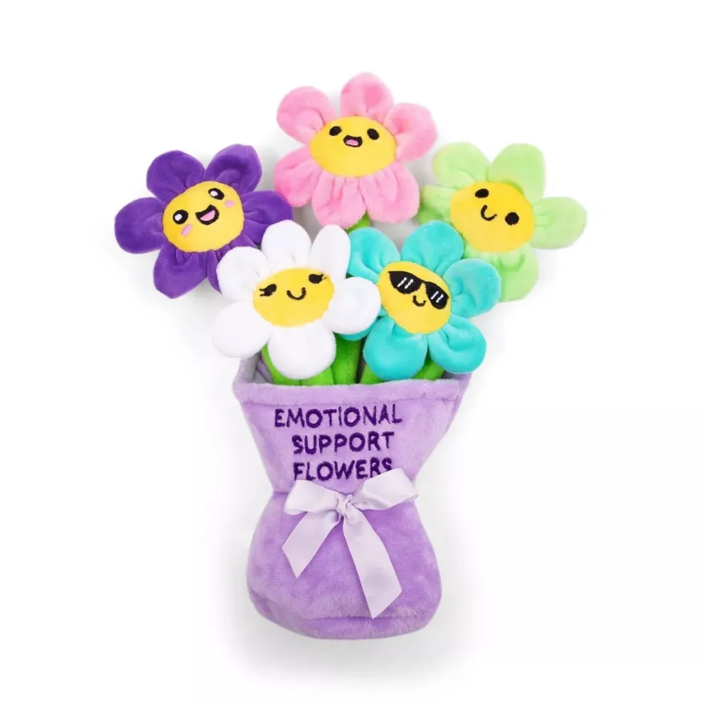 Emotional Support Flowers Set of 5 Plush Toys by What Do You Meme - Owl & Goose Gifts