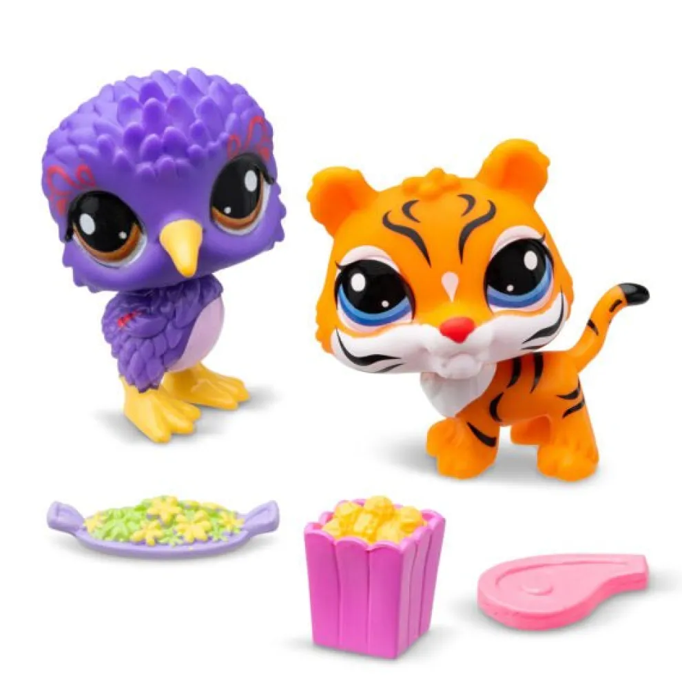 Littlest Pet Shop Pet Pairs Play Set - Kiwi #22 and Tiger #26 - Owl & Goose Gifts