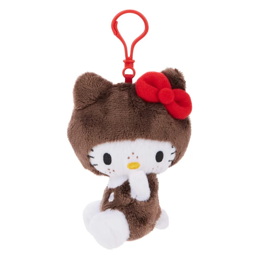 Monchhichi x Hello Kitty 4.7 Inch Hello Kitty in Overalls Big Head Plu