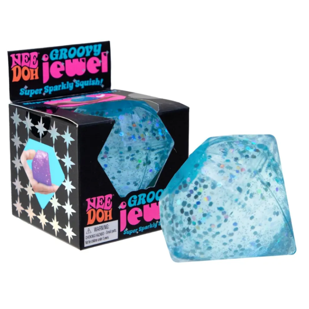 Nee Doh Groovy Jewel Squish Fidget Toy - CHOOSE YOUR COLOR!
