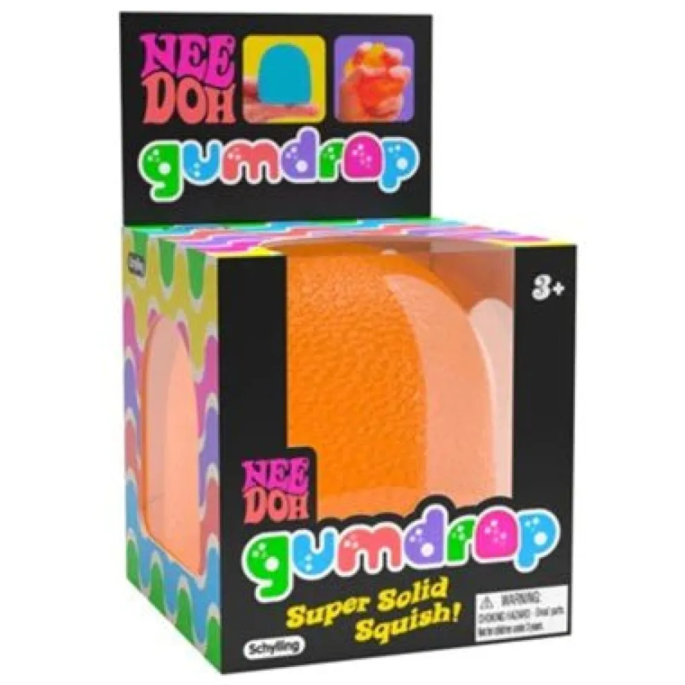 Nee Doh Gum Drop 2.5 Inch Squish Ball Fidget Toy - Owl & Goose Gifts