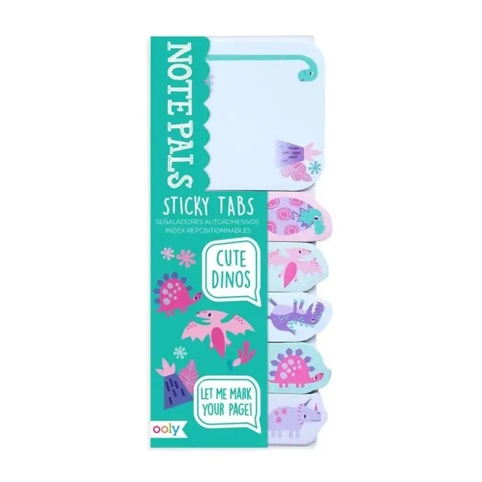 Ooly Note Pals Sticky Tabs - Cute Dinos - Owl & Goose Gifts