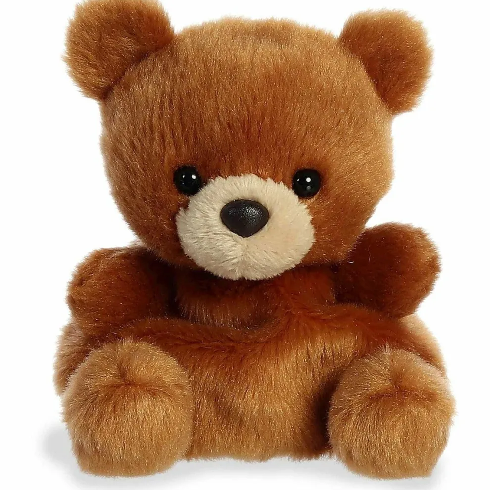 Palm Pals 5 Inch Artie the Brown Bear Plush Toy - Owl & Goose Gifts