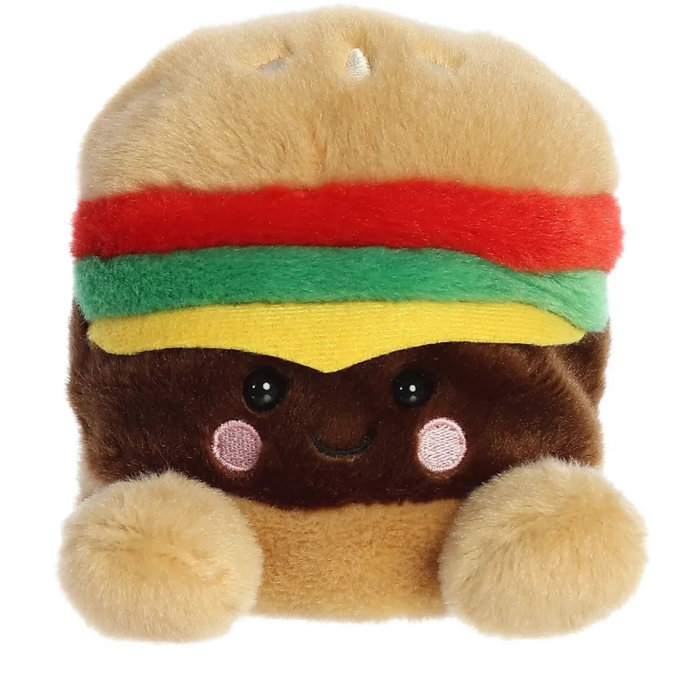 Palm Pals 5 Inch Charles the Cheeseburger Plush Toy - Owl & Goose Gifts
