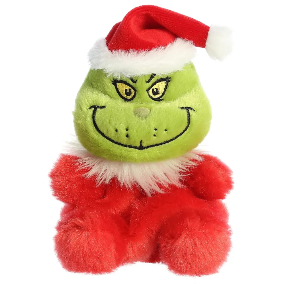 Palm Pals 5 Inch Dr. Suess Santa Grinch Plush Toy - Owl & Goose Gifts