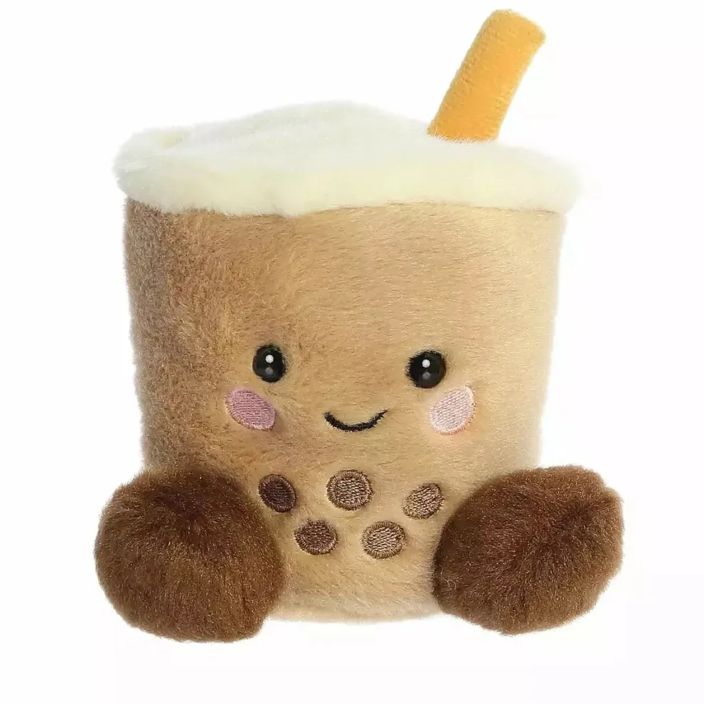 Palm Pals 5 Inch Milky the Boba Tea Plush Toy - Owl & Goose Gifts