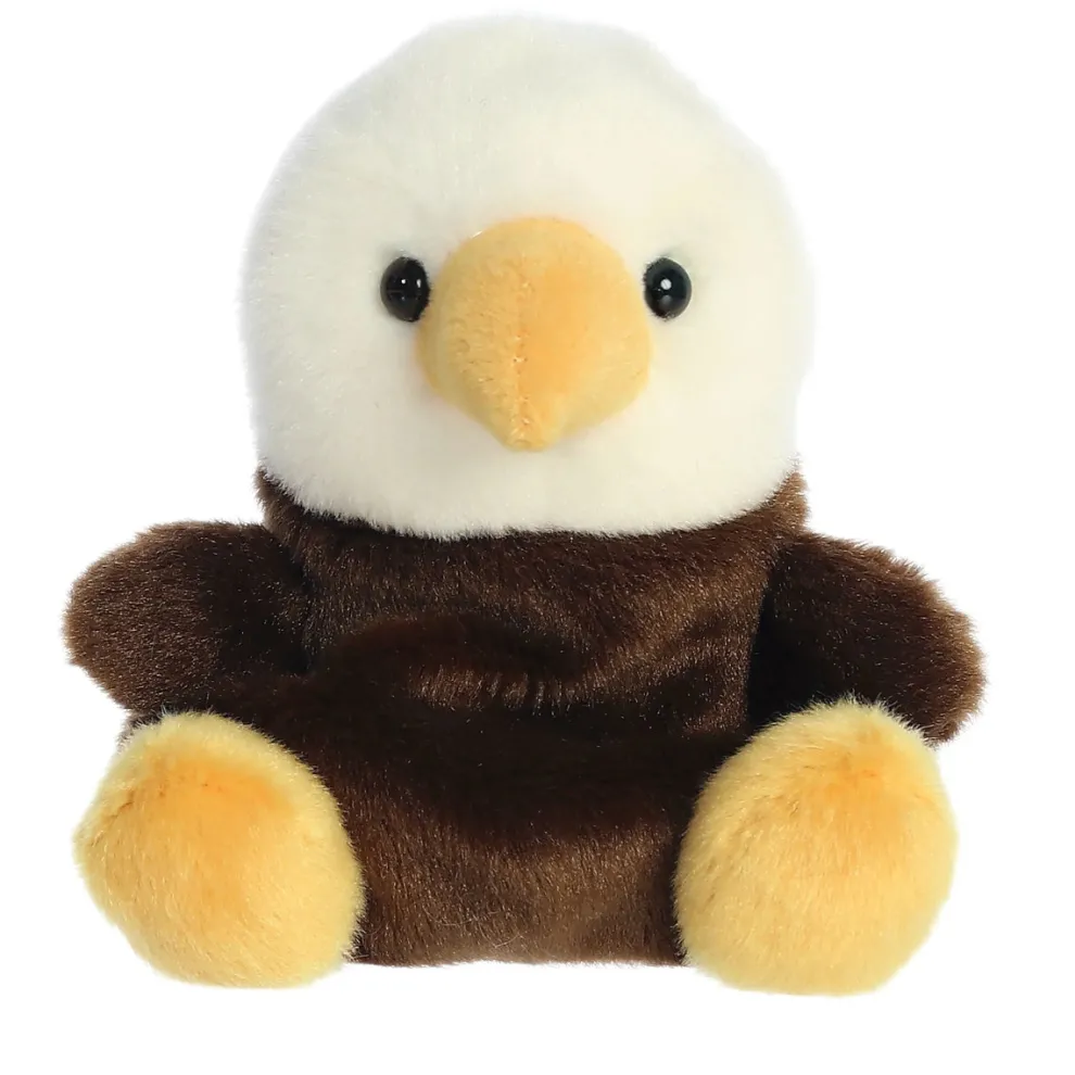 Palm Pals 5 Inch Murphy the Bald Eagle Plush Toy - Owl & Goose Gifts
