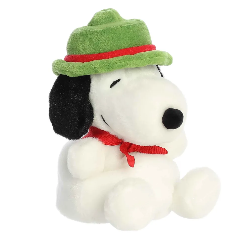 Palm Pals 5 Inch Peanuts Snoopy Train Engineer Plush Toy - Owl & Goose Gifts