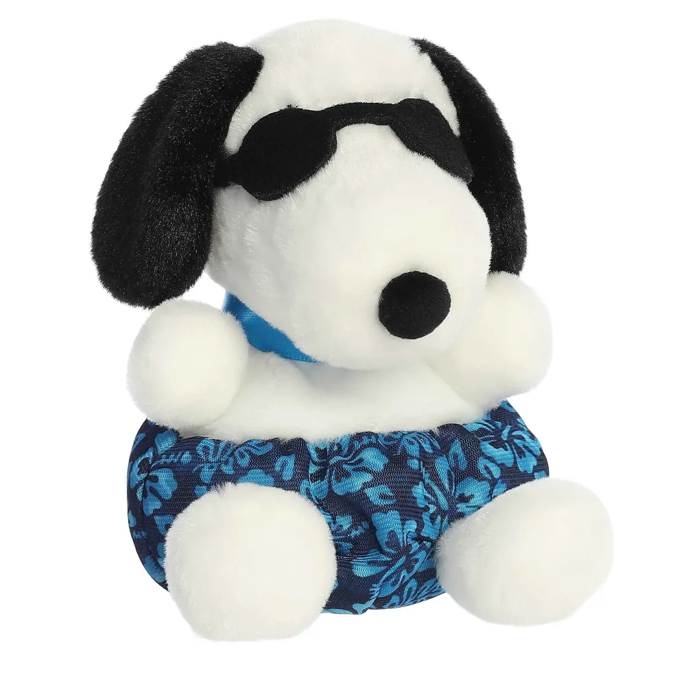 Palm Pals 5 Inch Peanuts Snoopy Surfer Plush Toy