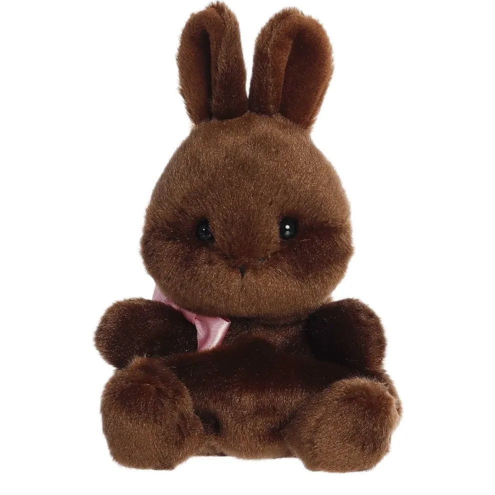 Palm Pals 5 Inch Richie the Chocolate Bunny Easter Plush Toy - Owl & Goose Gifts