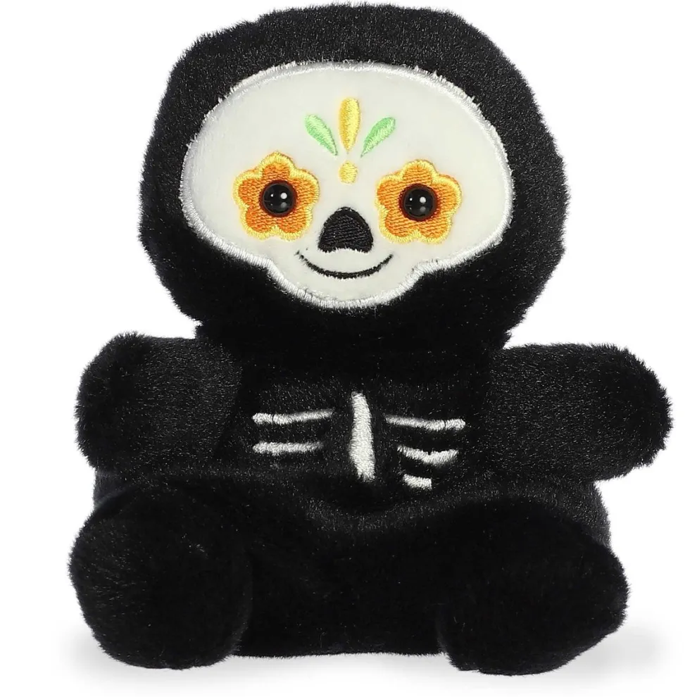 Palm Pals 5 Inch Santiago the Sugar Skull Plush Toy - Owl & Goose Gifts
