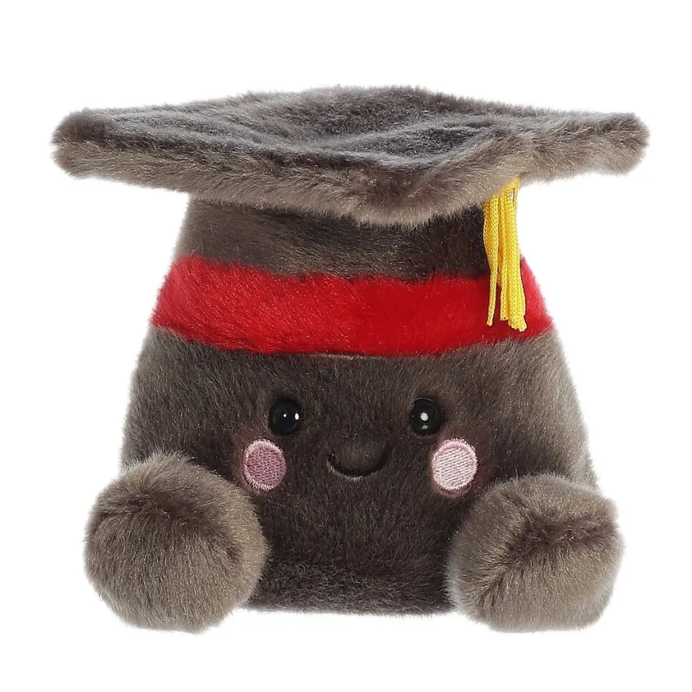 Palm Pals 5 Inch Scholarly the Graduation Cap Plush Toy - Owl & Goose Gifts