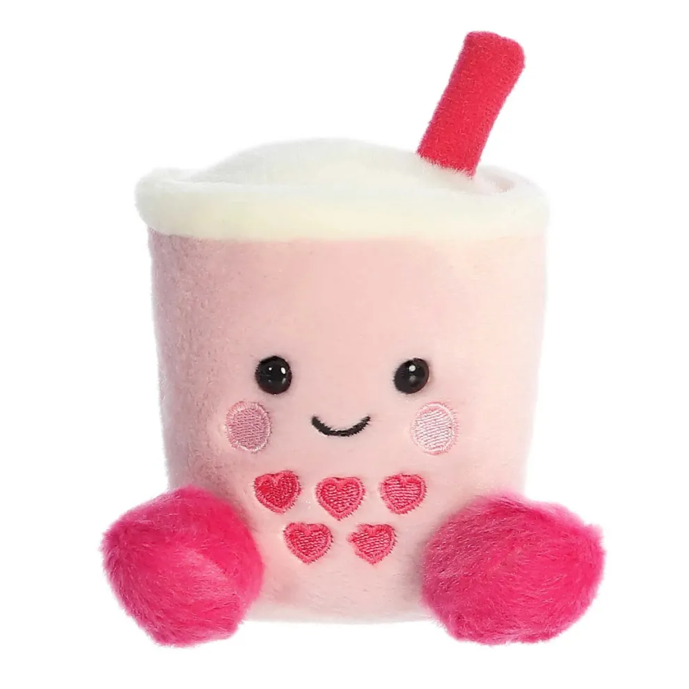 Palm Pals 5 Inch Tangy the Heart Boba Valentine Plush Toy - Owl & Goose Gifts