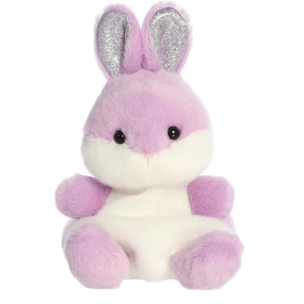 Palm Pals 5 Inch Wysteria the Purple Bunny Easter Plush Toy - Owl & Goose Gifts