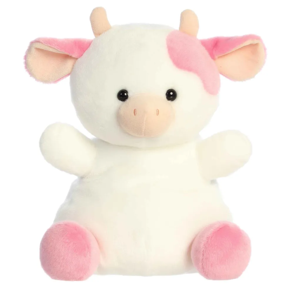 Palm Pals Party Sized 13 Inch Belle the Strawberry Cow Plush Toy