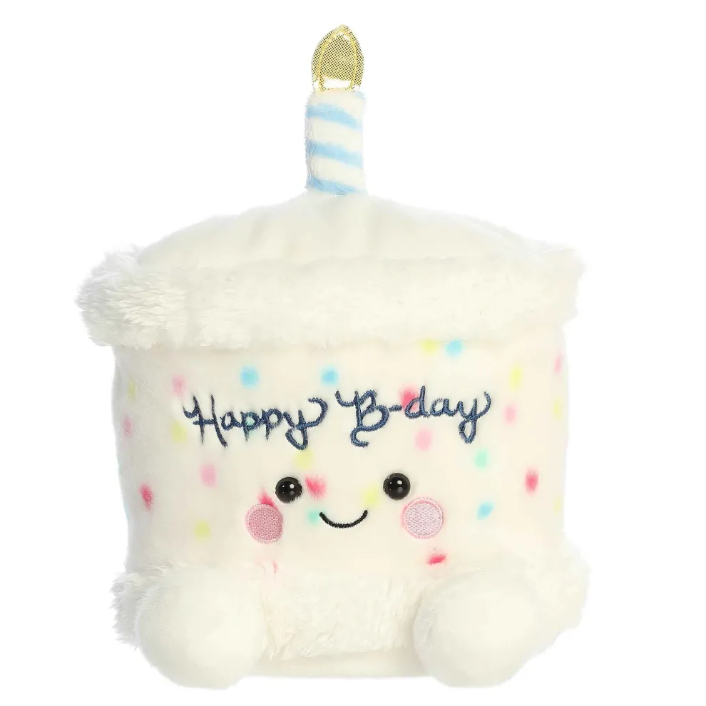 Palm Pals Party Sized 8 Inch Happy the B'Day Cake Plush Toy - Owl & Goose Gifts