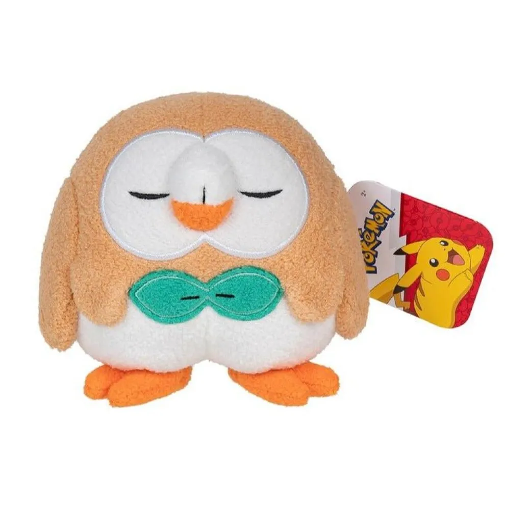 Pokemon 5 Inch Sleeping Rowlet Plush Toy - Owl & Goose Gifts