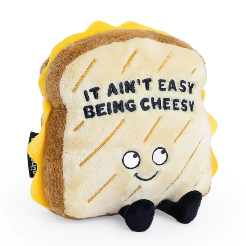 Punchkins - It Ain't Easy Being Cheesy Grilled Cheese Plush Toy - Owl & Goose Gifts