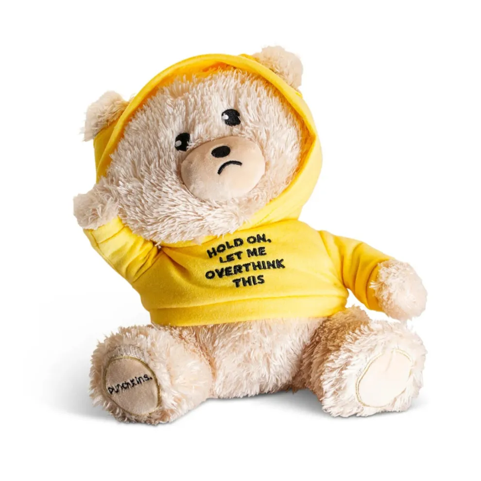 Punchkins - UnBEARables Hold On Let Me Overthink This Plush Toy - Owl & Goose Gifts