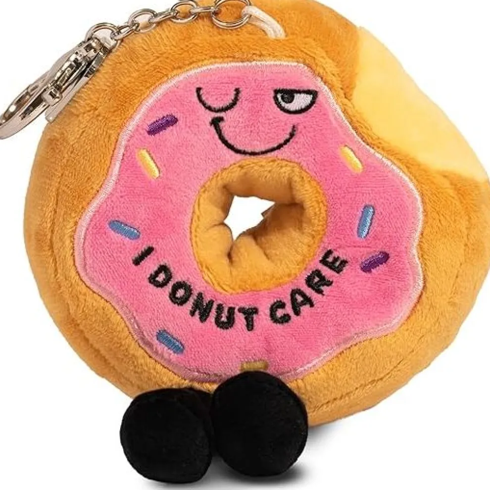 Punchkins Bites - I Donut Care Plush Clip - Owl & Goose Gifts
