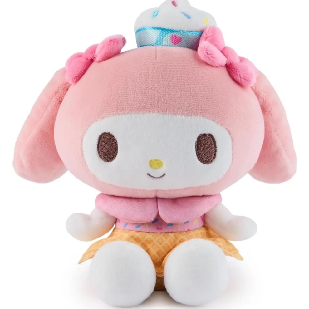 Sanrio 6 Inch My Melody Ice Cream Plush Toy by GUND - Owl & Goose Gifts