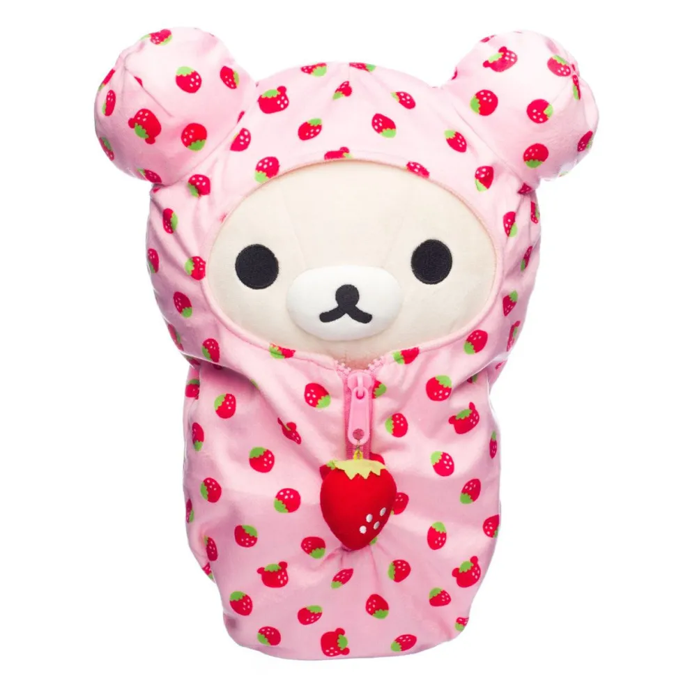 San-X Rilakkuma and Friends 15 Inch Korilakkuma Sleeping Bag Plush Toy
