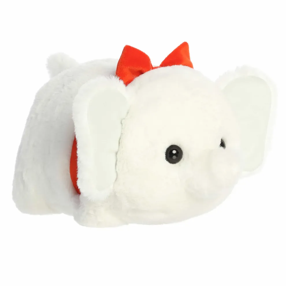 Spudsters 10 Inch Winnie the White Elephant Holiday Plush