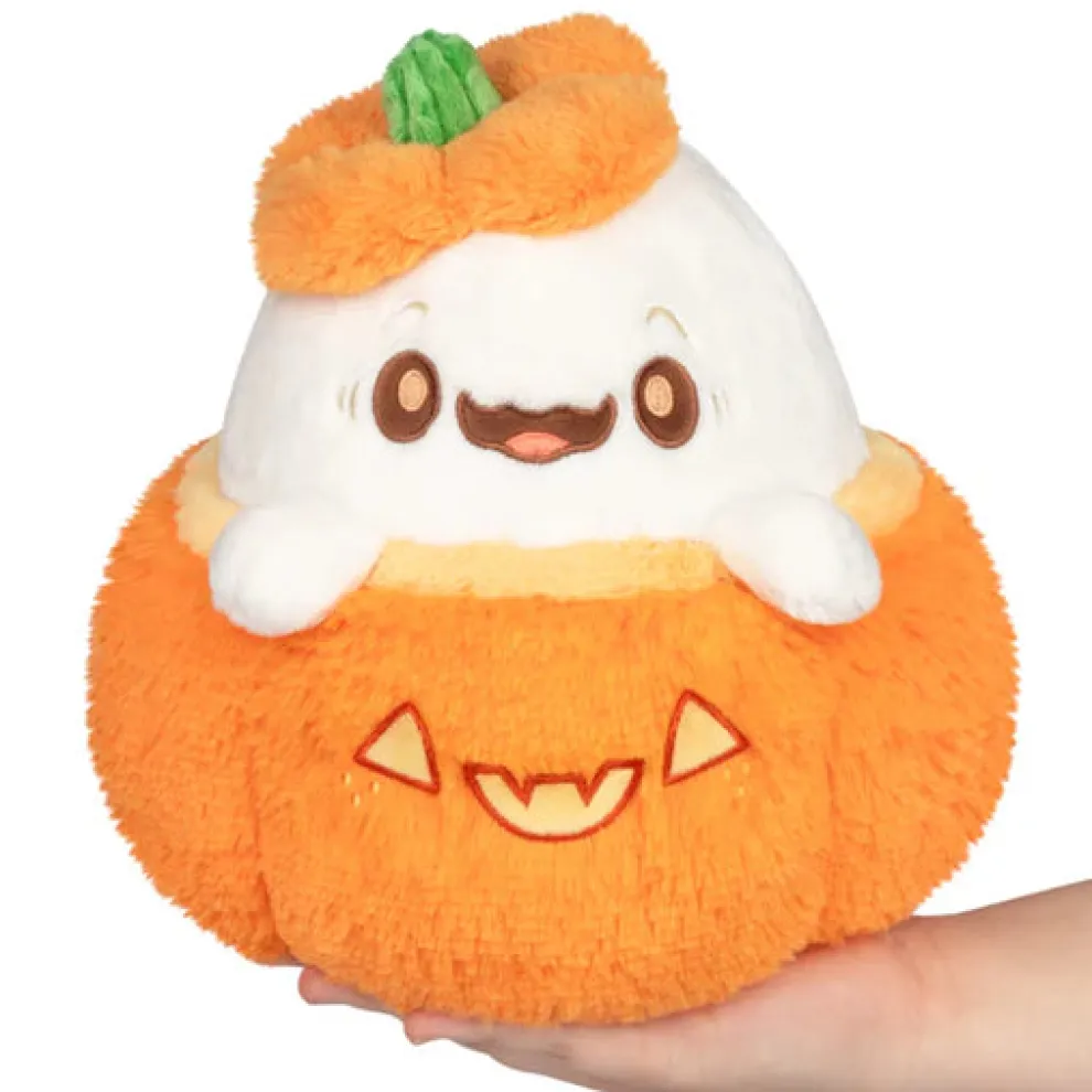 Squishable 9 Inch Mini Pumpkin Ghost Halloween Plush Toy