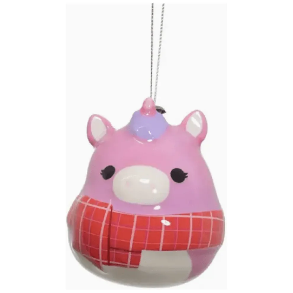 Squishmallow 3" Decoupage Ornament - LOLA THE UNICORN - Owl & Goose Gifts