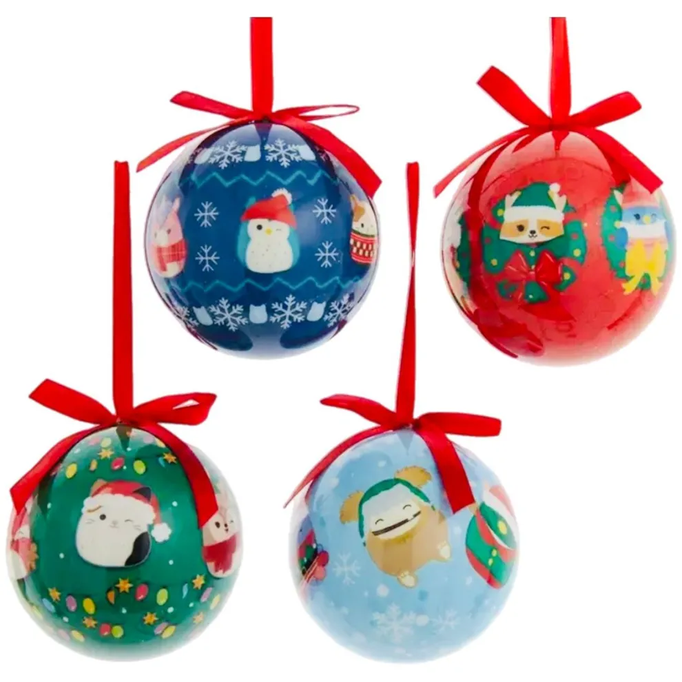 Squishmallow 3" Decoupage Christmas Ornament - CHOOSE YOUR COLOR - Owl & Goose Gifts