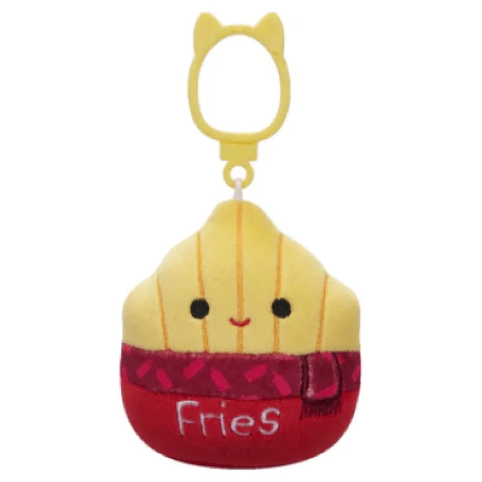 Squishmallow 3.5 Inch Floyd the Fry with Scarf Plush Clip - Owl & Goose Gifts