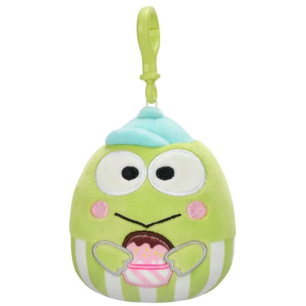 Squishmallow 3.5 Inch Sanrio Food Truck Keroppi Plush Clip - Owl & Goose Gifts