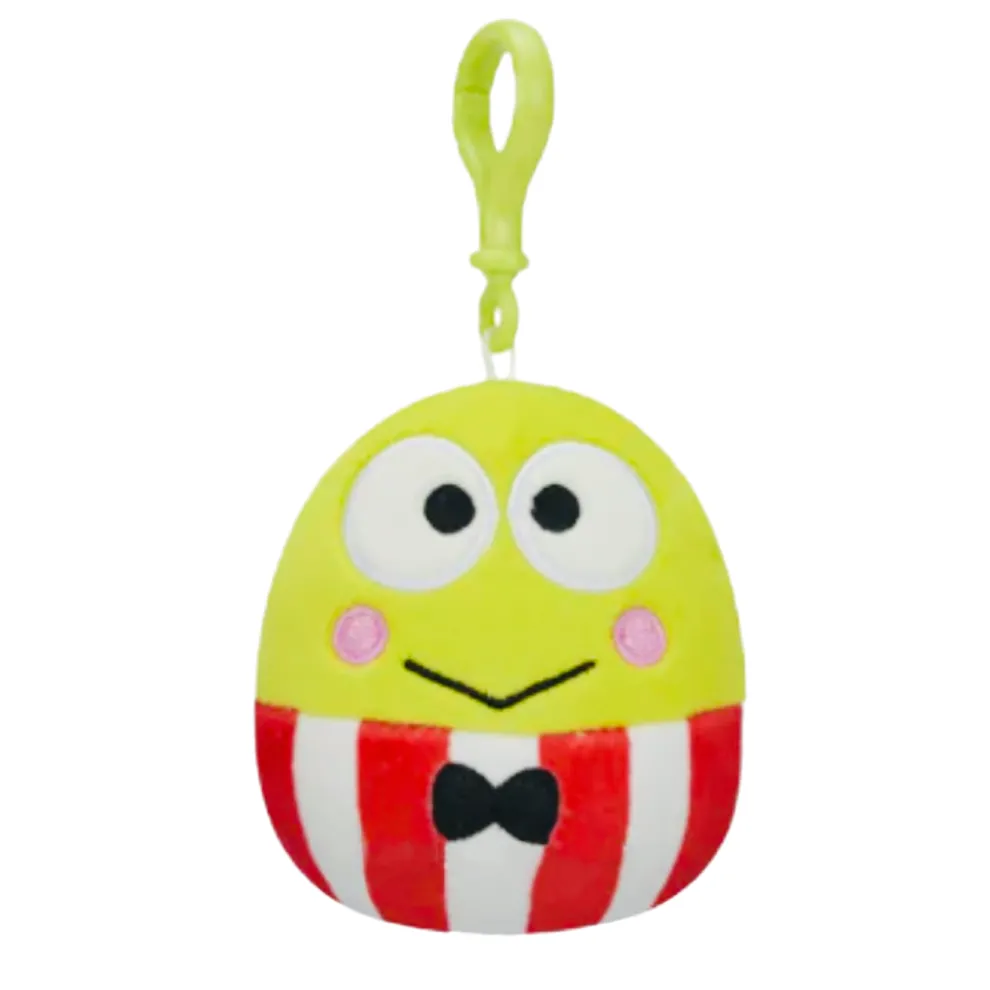 Squishmallow 3.5 Inch Keroppi the Sanrio Plush Clip - Owl & Goose Gifts