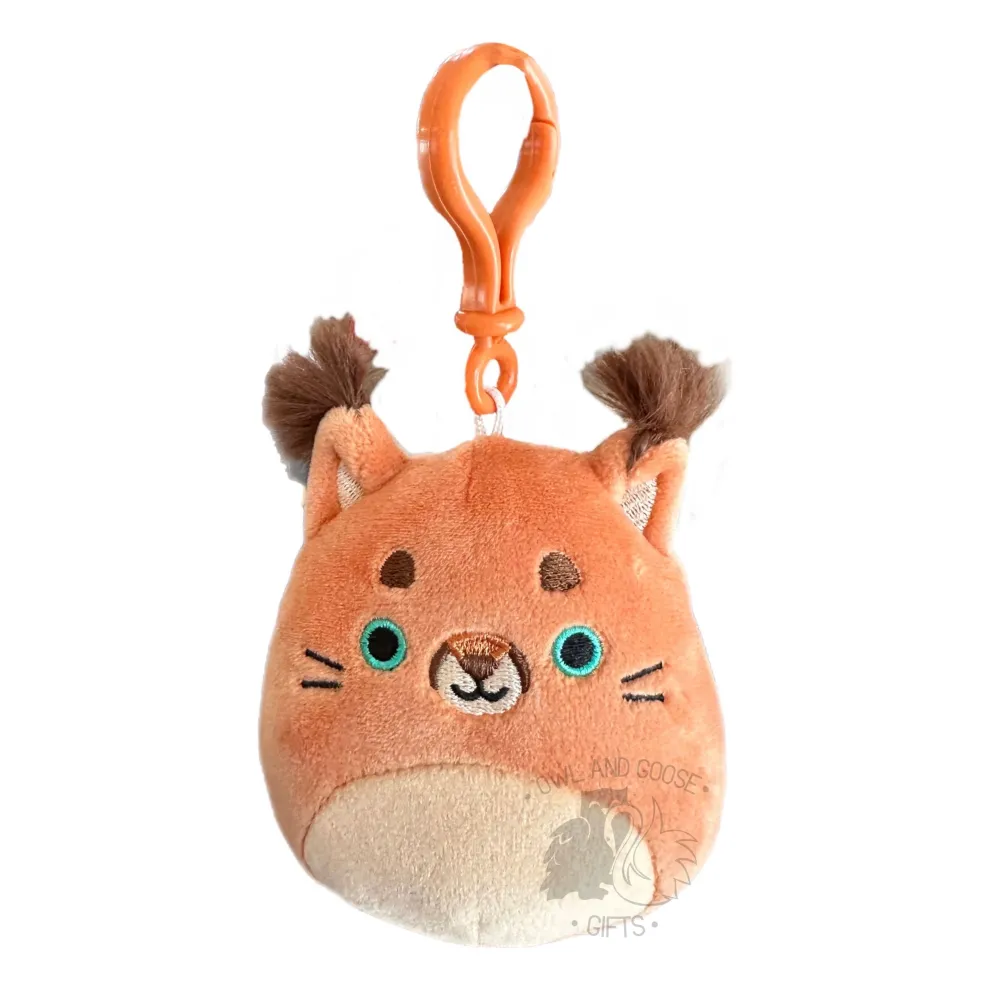 Squishmallow 3.5 Inch Ferraz the Caracal Cat Plush Clip - Owl & Goose Gifts